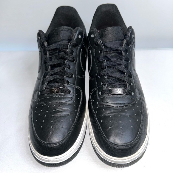 Nike Air Force 1 07' Vintage Men's Black Sneakers, 315122-036-Size 12-RARE 2010! - Picture 2 of 8